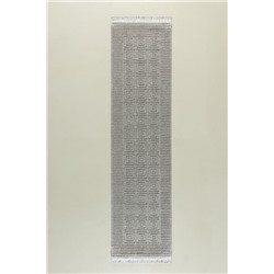 Laura Saçaklı Halı - Gri - 80x300 cm