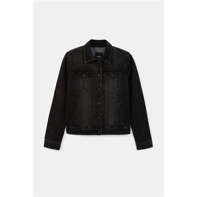 Chaqueta vaquera slim lentejuelas