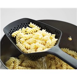 Joseph Joseph Scoop Colander Strainer Slotted Spoon, Large, Gray/Green