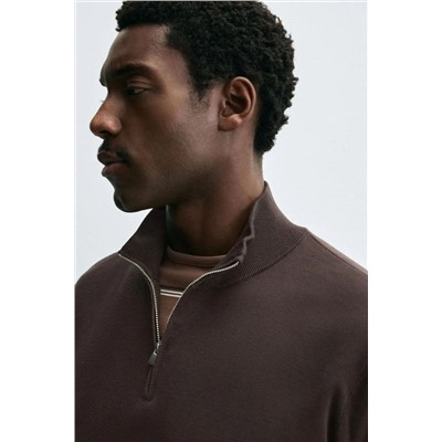 Мужской пуловер с короткой молнией  ZAR*A ОРИГИНАЛ!