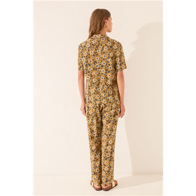 Pijama camisero estampado floral