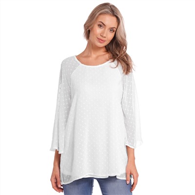 Damen Bluse mit weiten Raglanärmeln