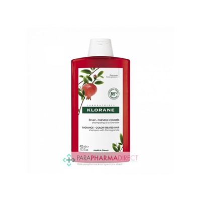 Klorane Grenade Shampooing Eclat Cheveux Colorés 400ml