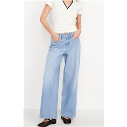 Mid-Rise Wow Baggy Wide-Leg Jeans
