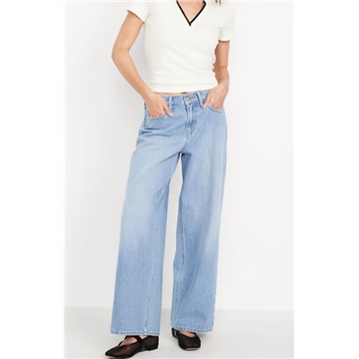 Mid-Rise Wow Baggy Wide-Leg Jeans