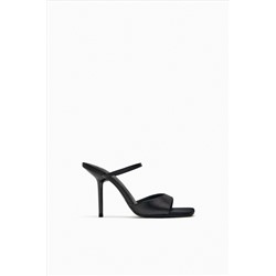 FABRIC HIGH-HEEL SANDALS