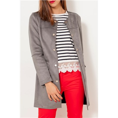 Gabardina Gris