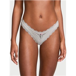 Lace-Trim Brazilian Panty