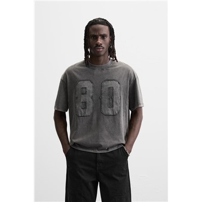 WASHED PATCH T-SHIRT