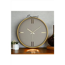 EMORES 30 Cm Gerçek Cam Sessiz Mekanizma Duvar Saati CAN-218