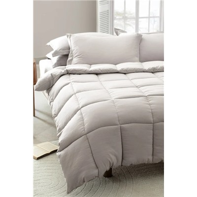 Mona Tek Kişilik Comforter Set - Taş