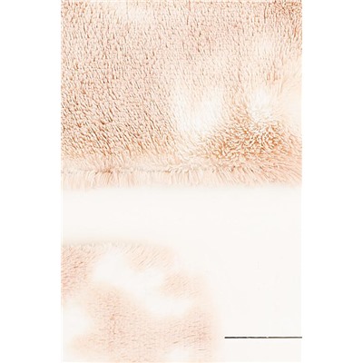 Damien 2'li Banyo Paspası - Beyaz/Pudra - 50x80 cm