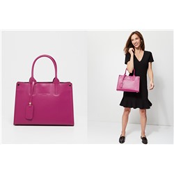 Bolso de piel Pure Fucsia