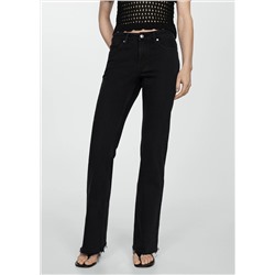 Jeans flare tiro medio