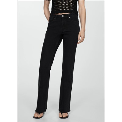 Jeans flare tiro medio