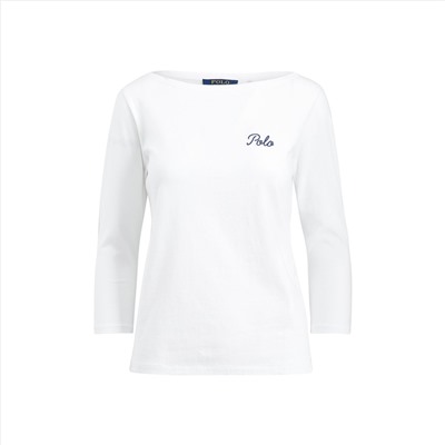 POLO COTTON BOATNECK TEE RALPH LAUREN
