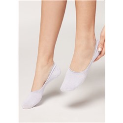 Unsichtbare Socken mit Glitzer