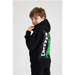 Defacto Erkek Çocuk Minecraft Kapüşonlu Sweatshirt B3069A823WN