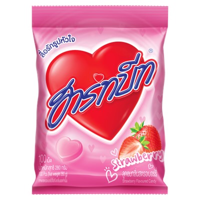 Heartbeat Strawberry Flavour Candy 112g