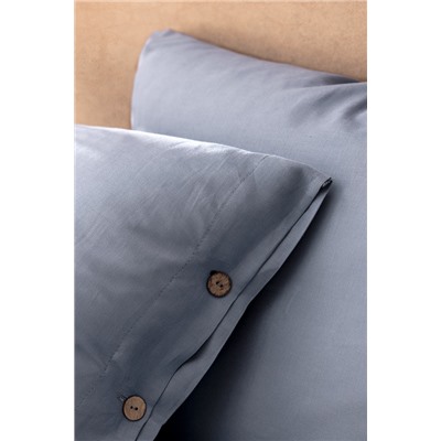 Songe King Size %100 Pamuk Chambre Nevresim Takımı - Koyu Mavi