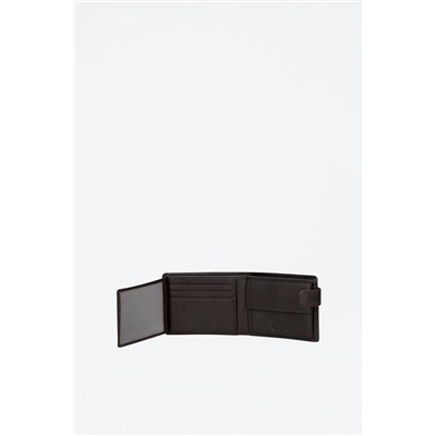 Cartera de piel Chief Marrón oscuro
