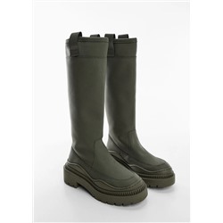 Bota caña alta plataforma -  Mujer | MANGO OUTLET Melilla