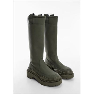 Bota caña alta plataforma -  Mujer | MANGO OUTLET Melilla