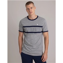 CREW NECK RINGER LOGO T-SHIRT