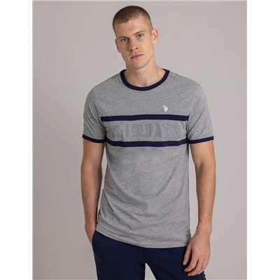 CREW NECK RINGER LOGO T-SHIRT
