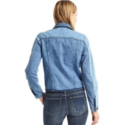 1969 icon raw hem embroidered denim jacket (Джинсовая куртка)