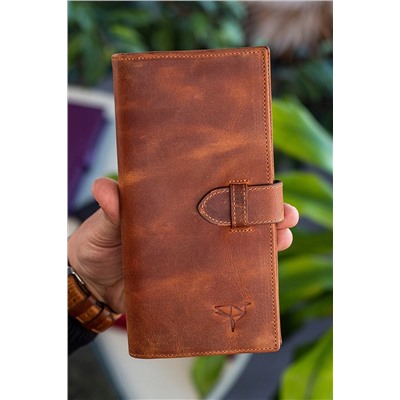 Garbalia Albert Rfıd Engelleyici Telefon Bölmeli Crazy Taba Unisex Cüzdan ALBERT101