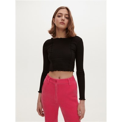 Bluse mit gesprenkelter Textur