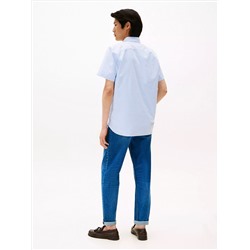 Short-Sleeve Stripe Oxford Shirt