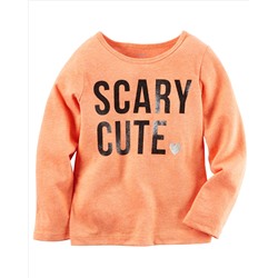 Long-Sleeve Scary Cute Neon Tee