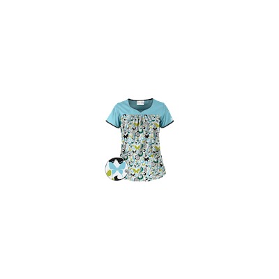 UA Flutter Flattery Black Scrub Top