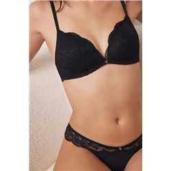 CHARMING Sujetador triangular relleno negro