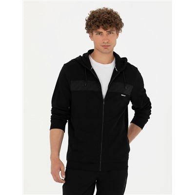 Siyah Regular Fit Hırka
