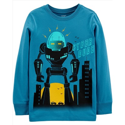 Carter's | Kid Shark Jersey Tee