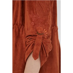 Blazer abierta efecto piel