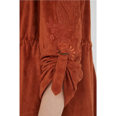 Blazer abierta efecto piel