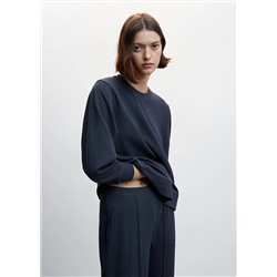 Sudadera básica piqué -  Mujer | MANGO OUTLET Melilla