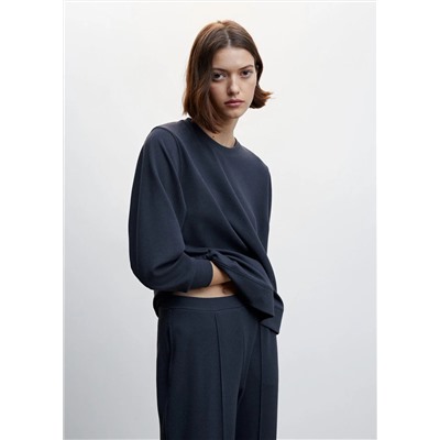 Sudadera básica piqué -  Mujer | MANGO OUTLET Melilla