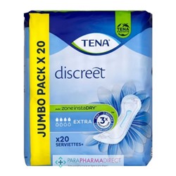 Tena Discreet Extra 20 Serviettes