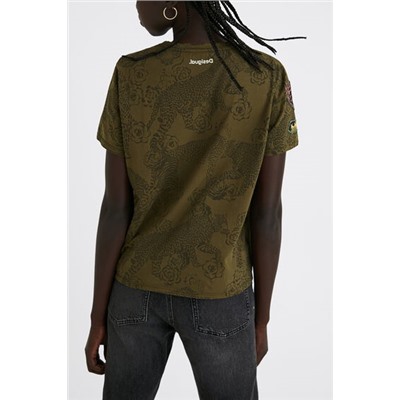 Camiseta animal print 100% algodón