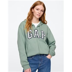 Relaxed Gap Logo Zip Hoodie