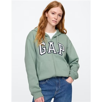 Relaxed Gap Logo Zip Hoodie
