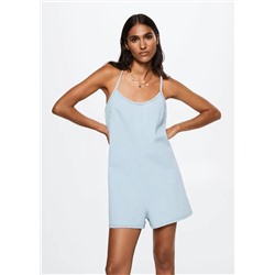 Mono vaquero algodón -  Mujer | MANGO OUTLET España