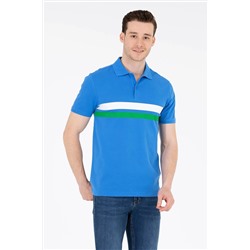 Erkek Saks Polo Yaka Tişört