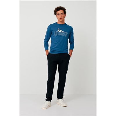 Camiseta Bugs Bunny Looney Tunes Azul oscuro jaspeado