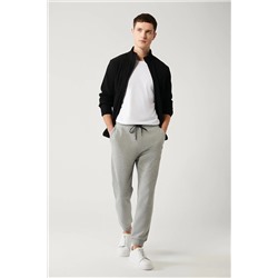 Avva Erkek Gri 3 Iplik Standart Fit Normal Kesim Jogger Eşofman Altı E003402